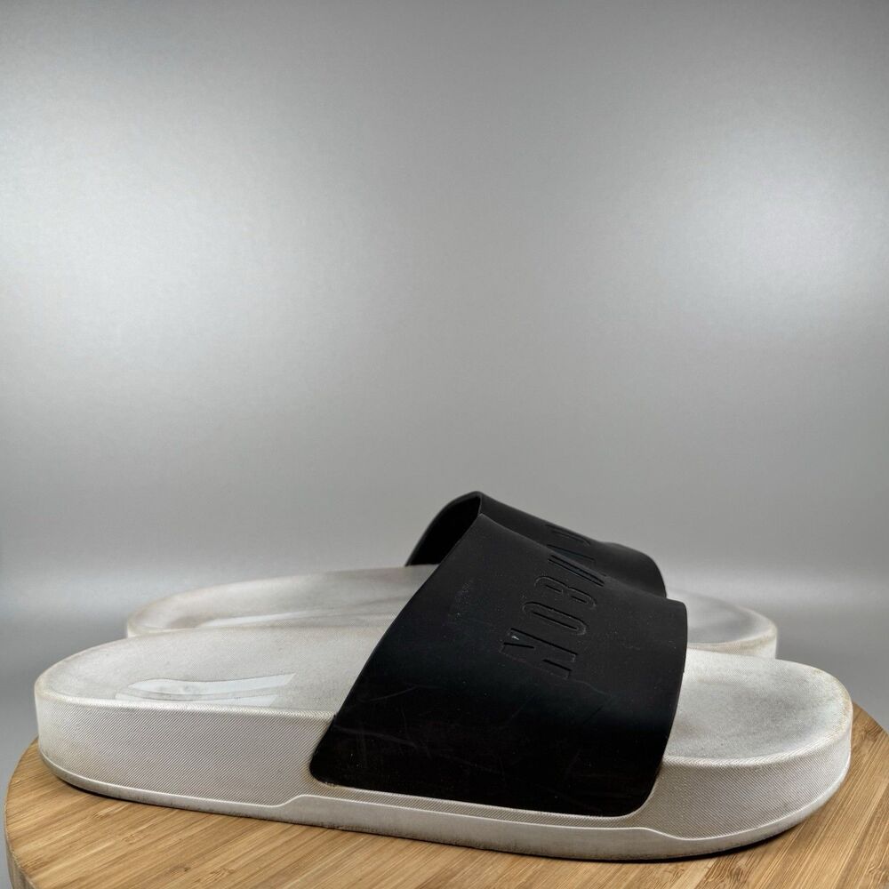 No Bull Slides Sandals Grey Black Comfort Slip On Slides‎ Shoes Mens 12